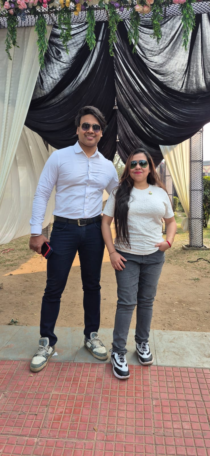 Goldie's Gym representatives at outdoor event
