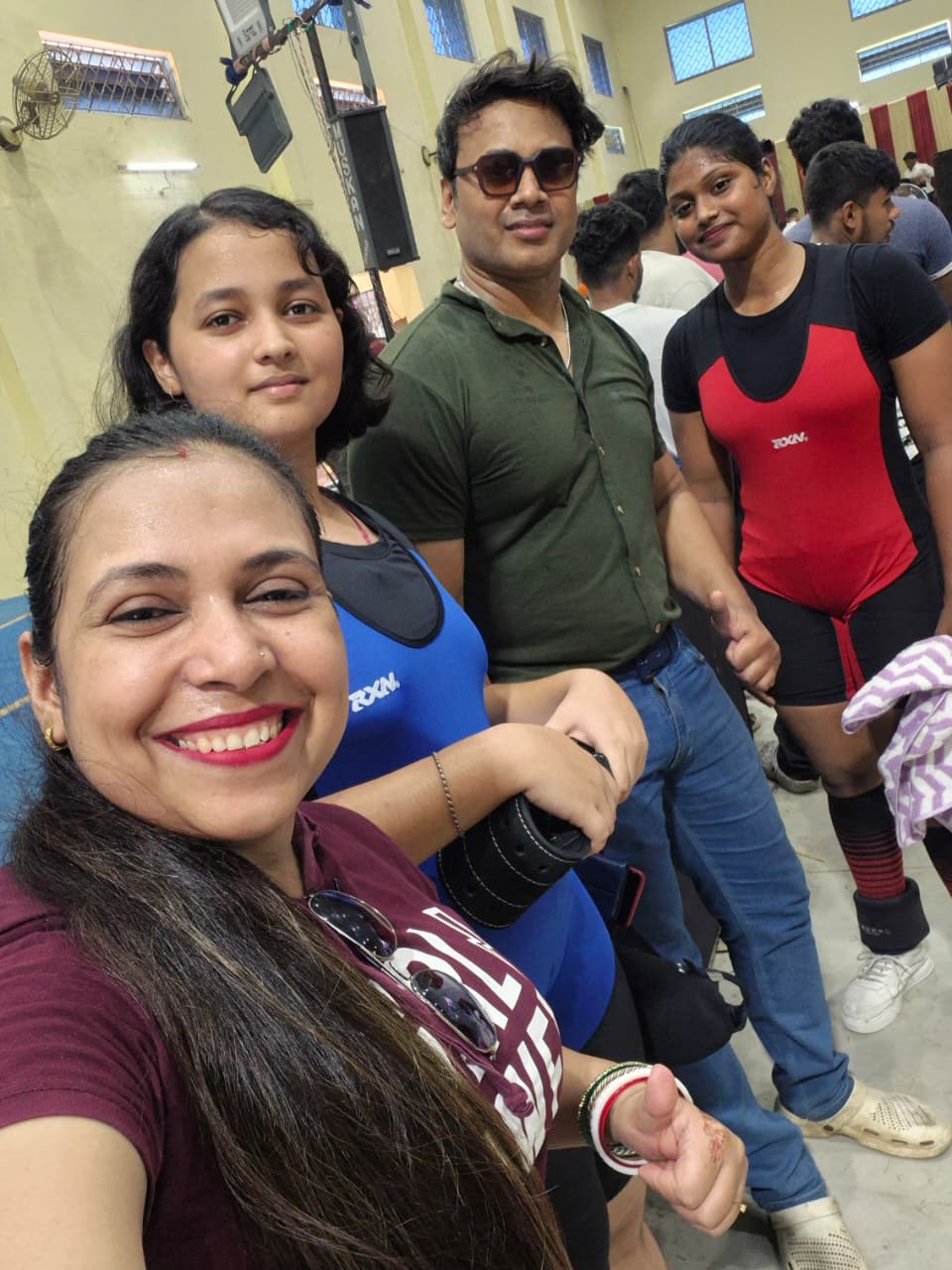 Goldie's Gym Durgapur team at Federation Cup 2026 national powerlifting event
